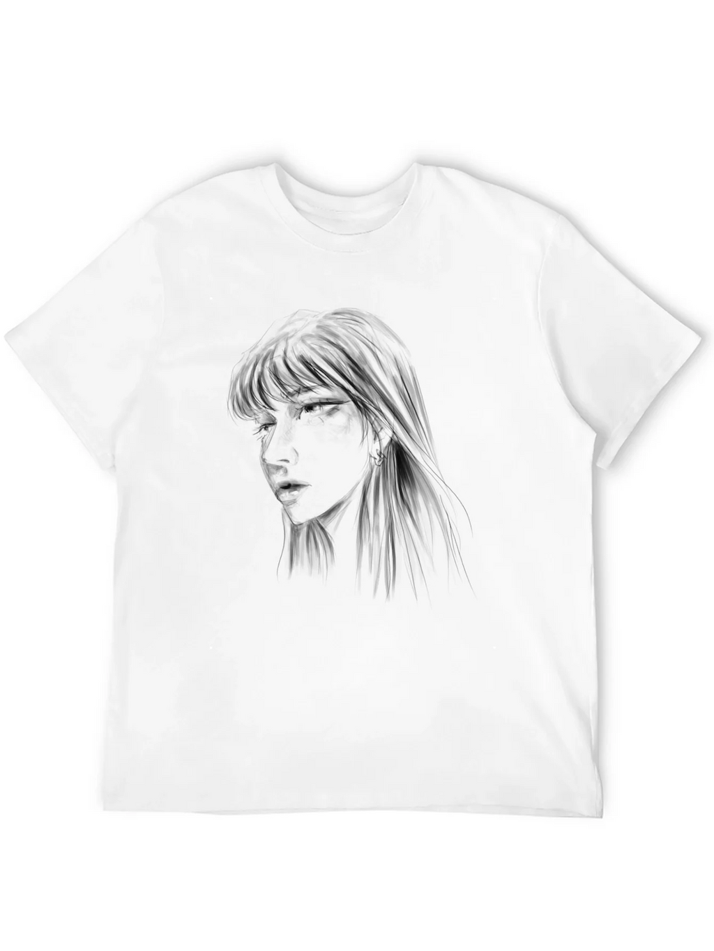 Black Graphic Tee - Anime Girl Design product image 11