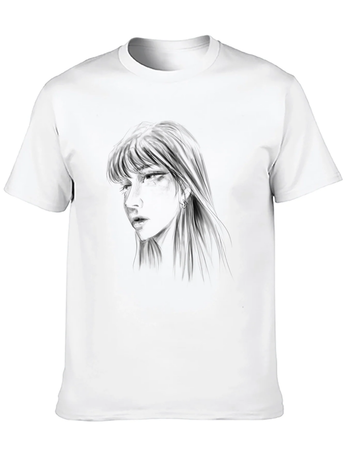 Black Graphic Tee - Anime Girl Design product image 9