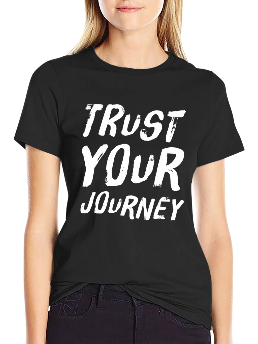 Trust Your Journey Graphic T-Shirt - Black product image 2