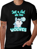 Just A Girl Who Loves Wolves T-Shirt product image 1