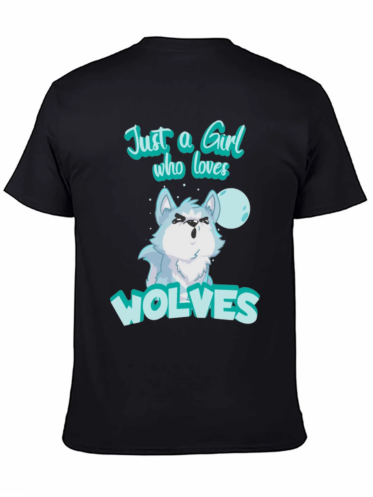 Just A Girl Who Loves Wolves T-Shirt product image 3
