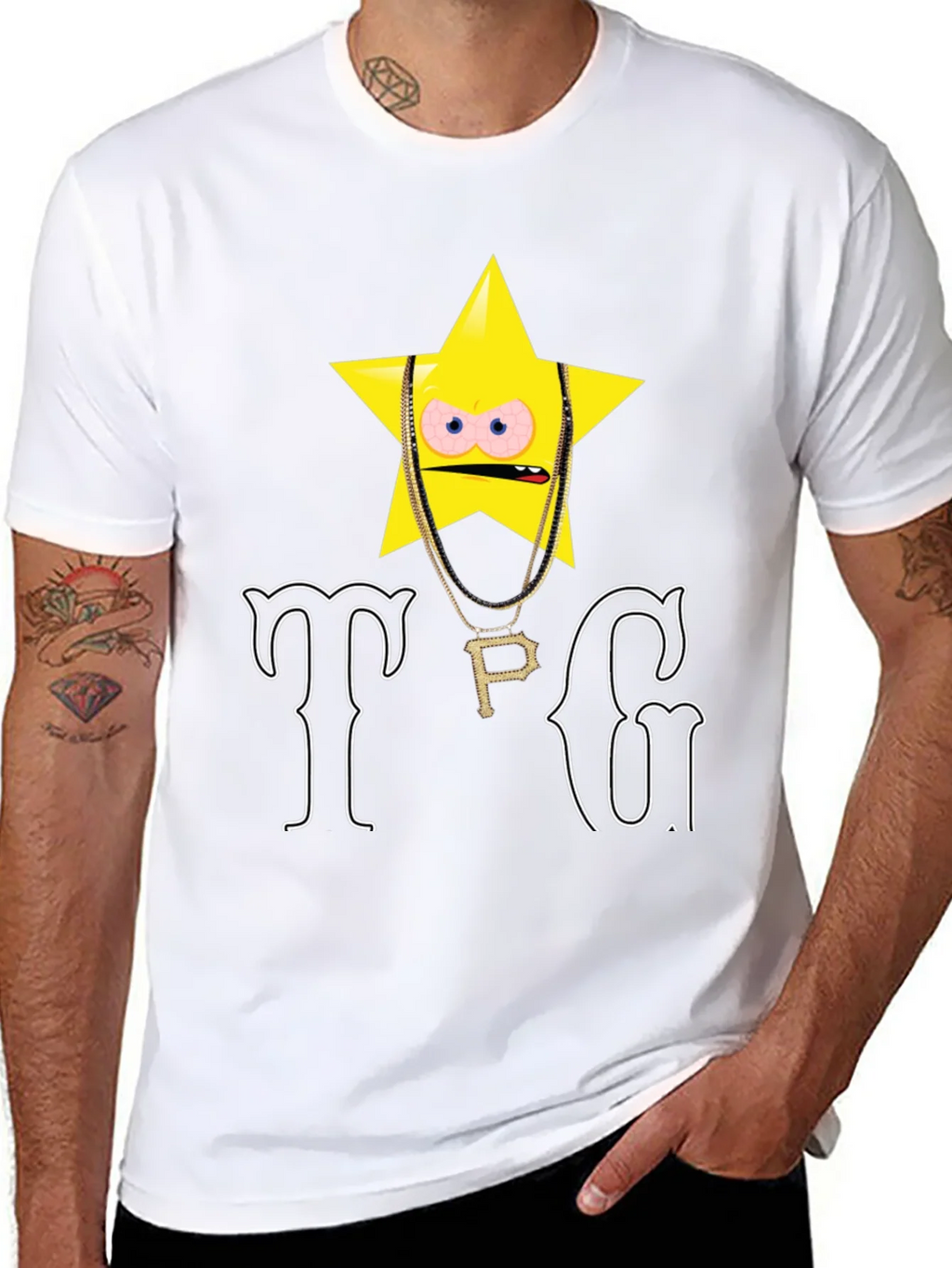 TPG Star Graphic T-Shirt - Black product image 7