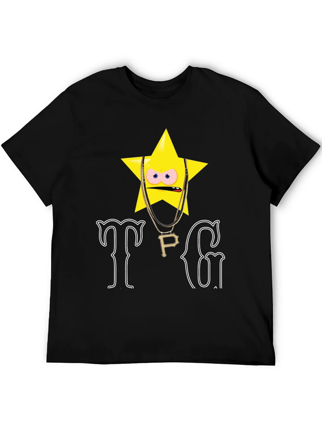 TPG Star Graphic T-Shirt - Black product image 5