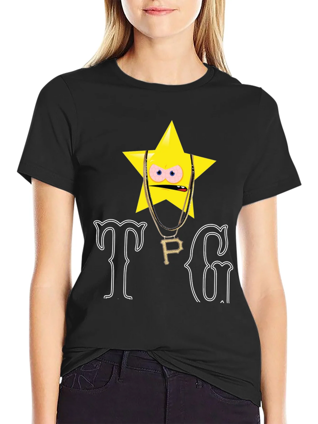 TPG Star Graphic T-Shirt - Black product image 2