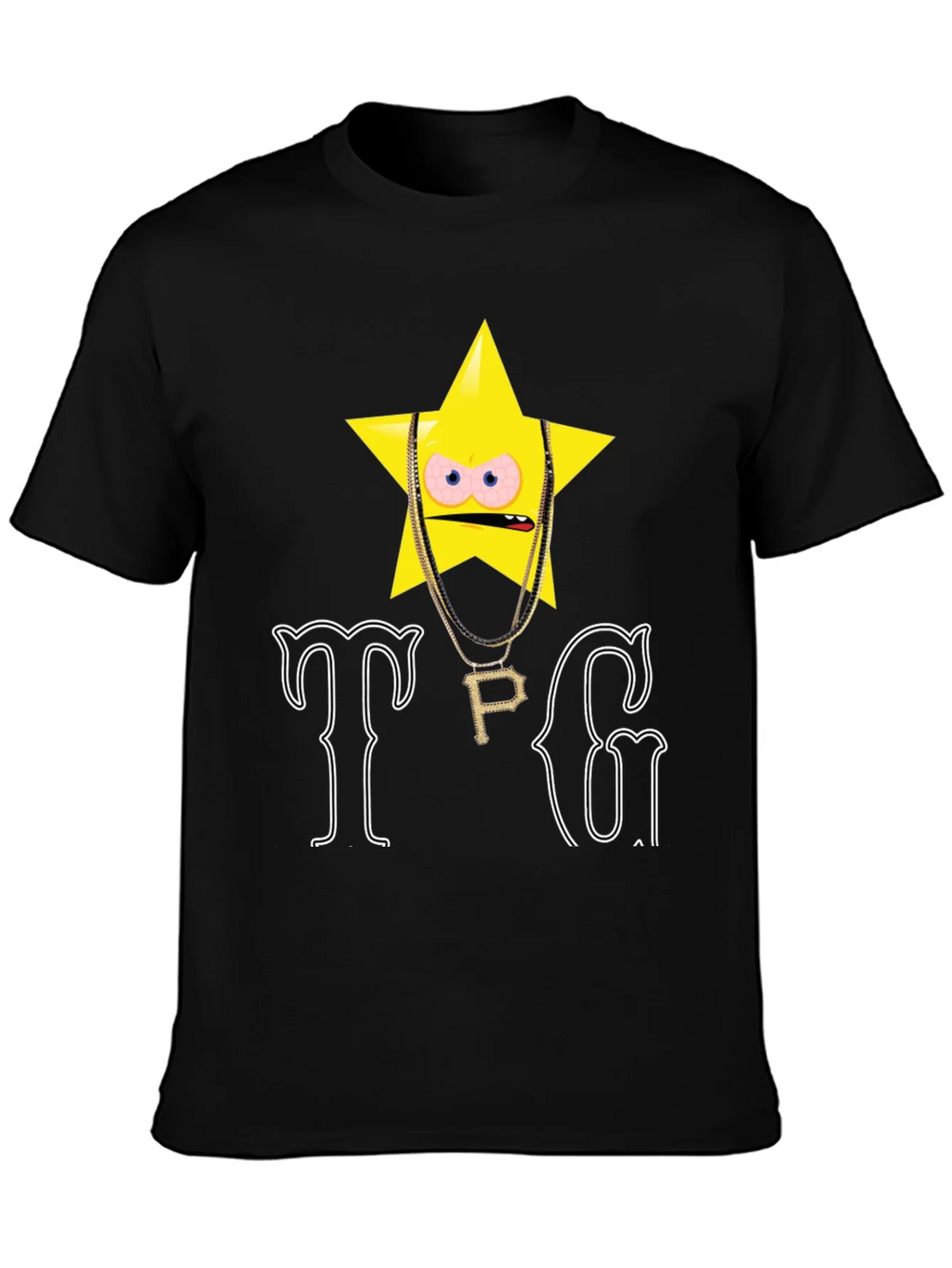 TPG Star Graphic T-Shirt - Black product image 3