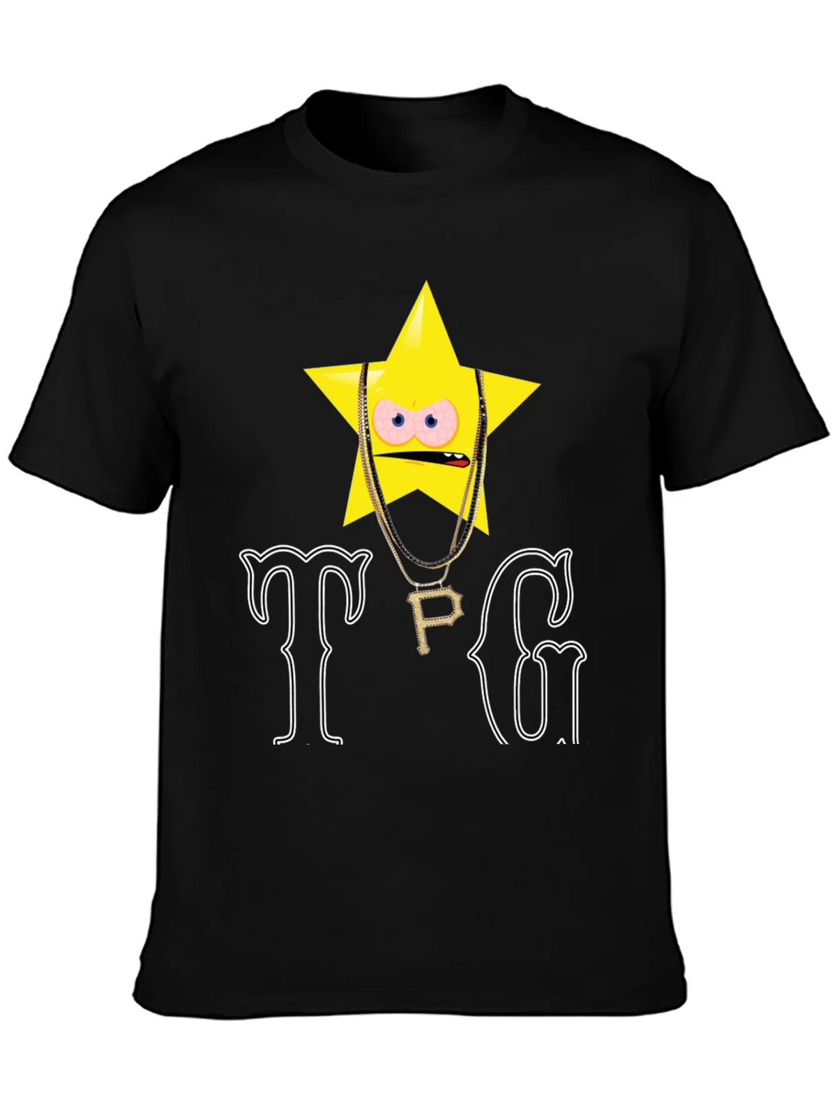 TPG Star Graphic T-Shirt - Black product image 3
