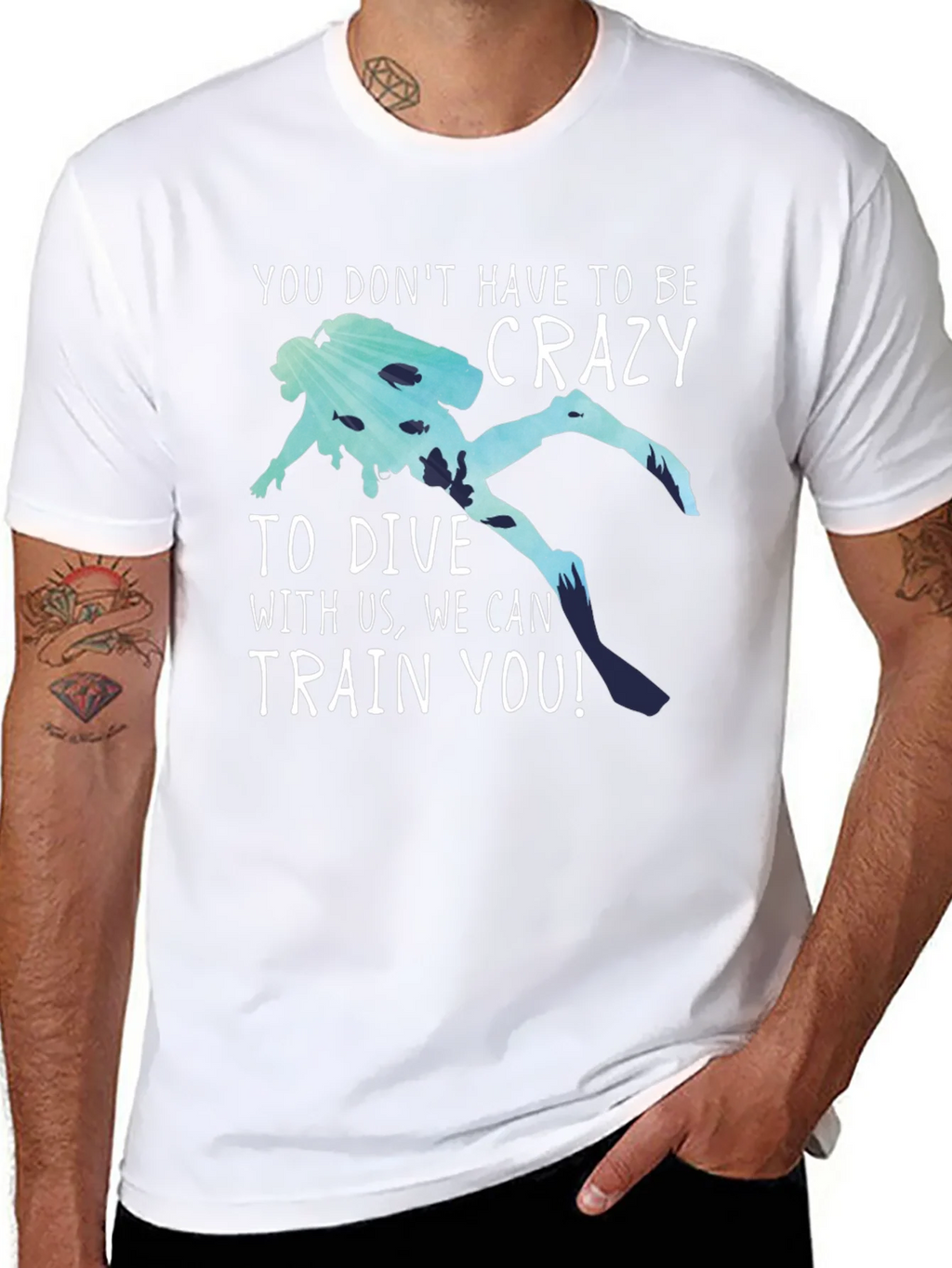 Funny Diving T-Shirt: No Crazy Divers Needed! product image 7