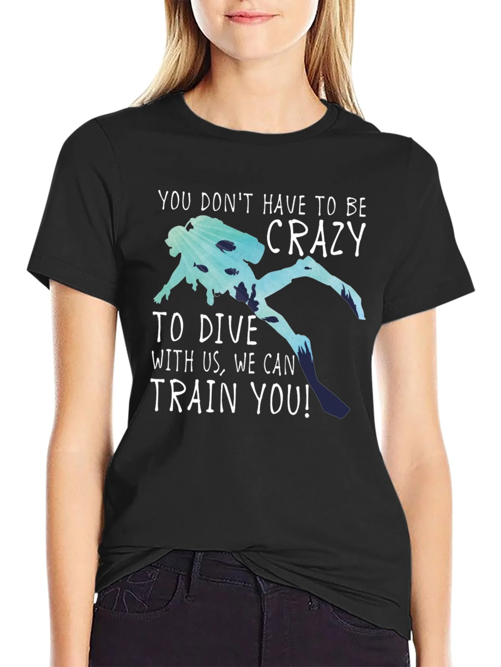 Funny Diving T-Shirt: No Crazy Divers Needed! product image 2