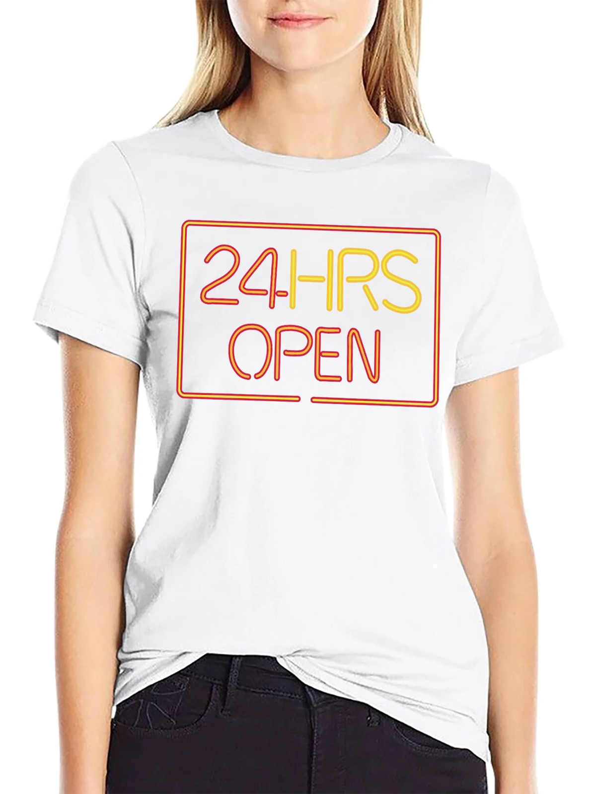 24 HRS Open Graphic Tee - Soft Black T-Shirt product image 7