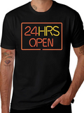 24 HRS Open Graphic Tee - Soft Black T-Shirt product image 1
