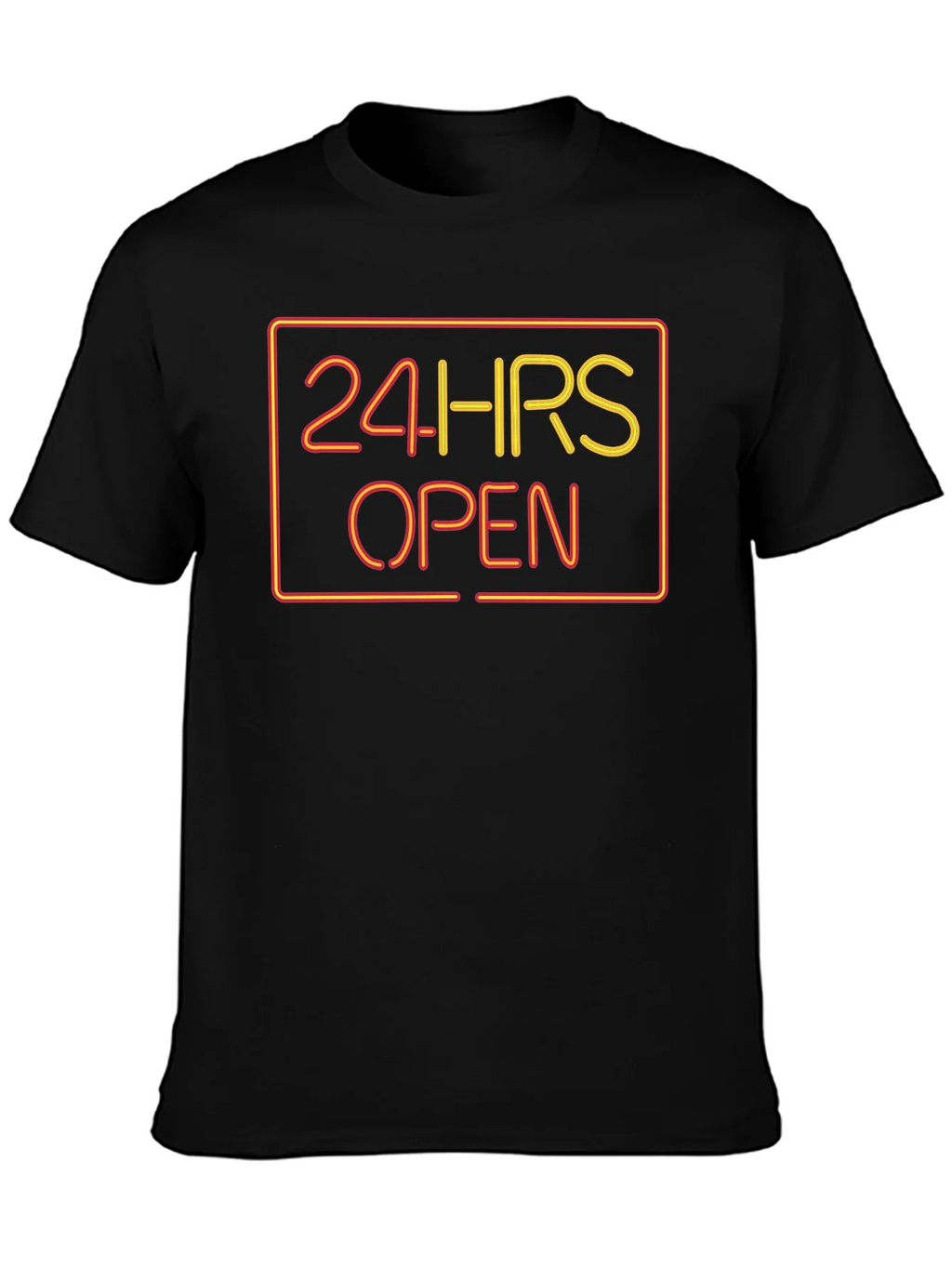 24 HRS Open Graphic Tee - Soft Black T-Shirt product image 3