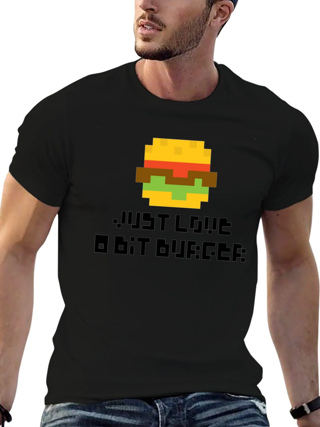 Pixel Burger Graphic T-Shirt - Gamer Style Tee product image 6
