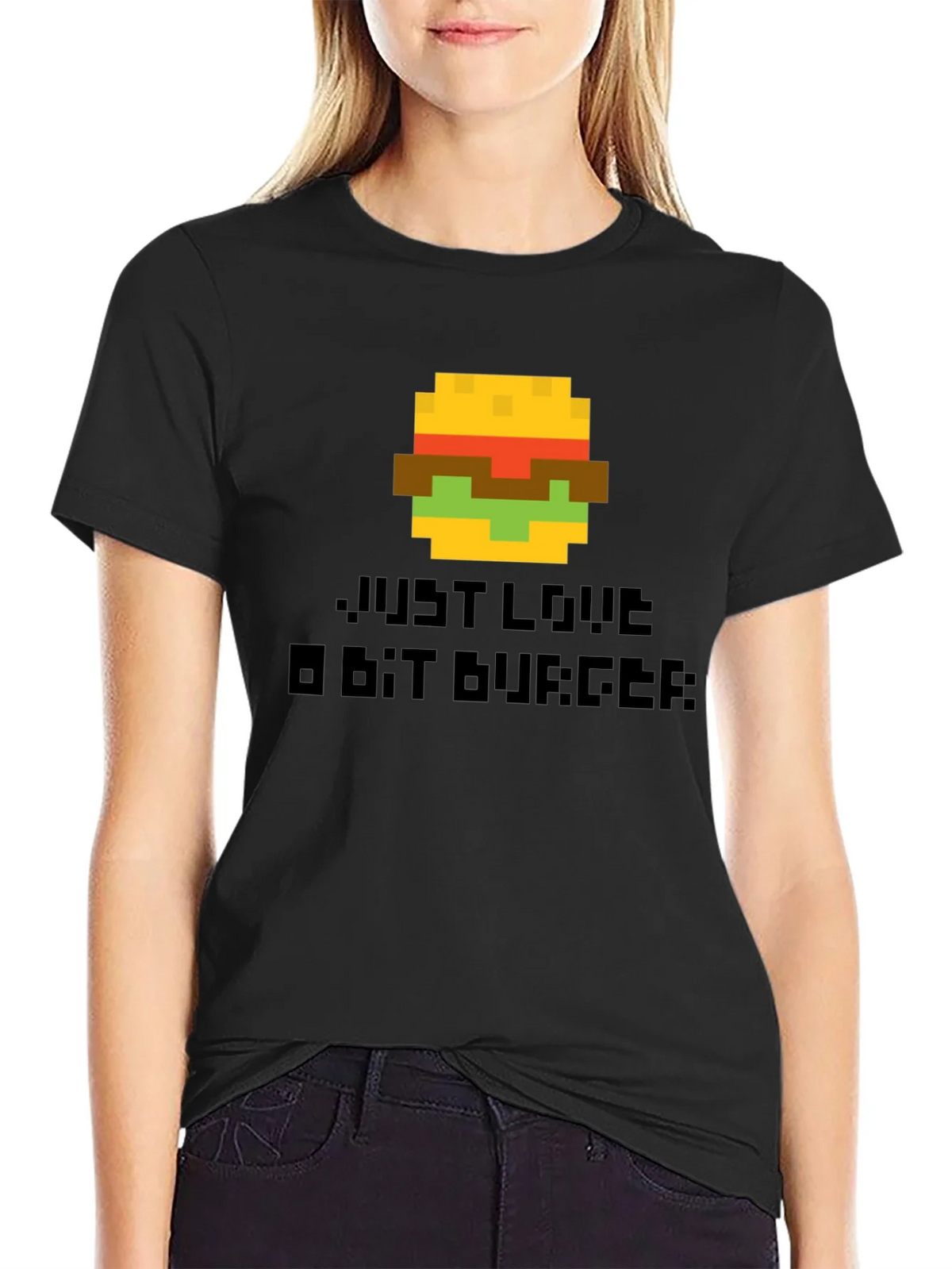 Pixel Burger Graphic T-Shirt - Gamer Style Tee product image 2