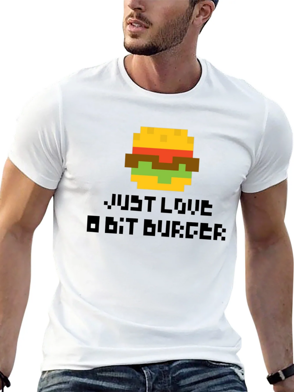Pixel Burger Graphic T-Shirt - Gamer Style Tee product image 12