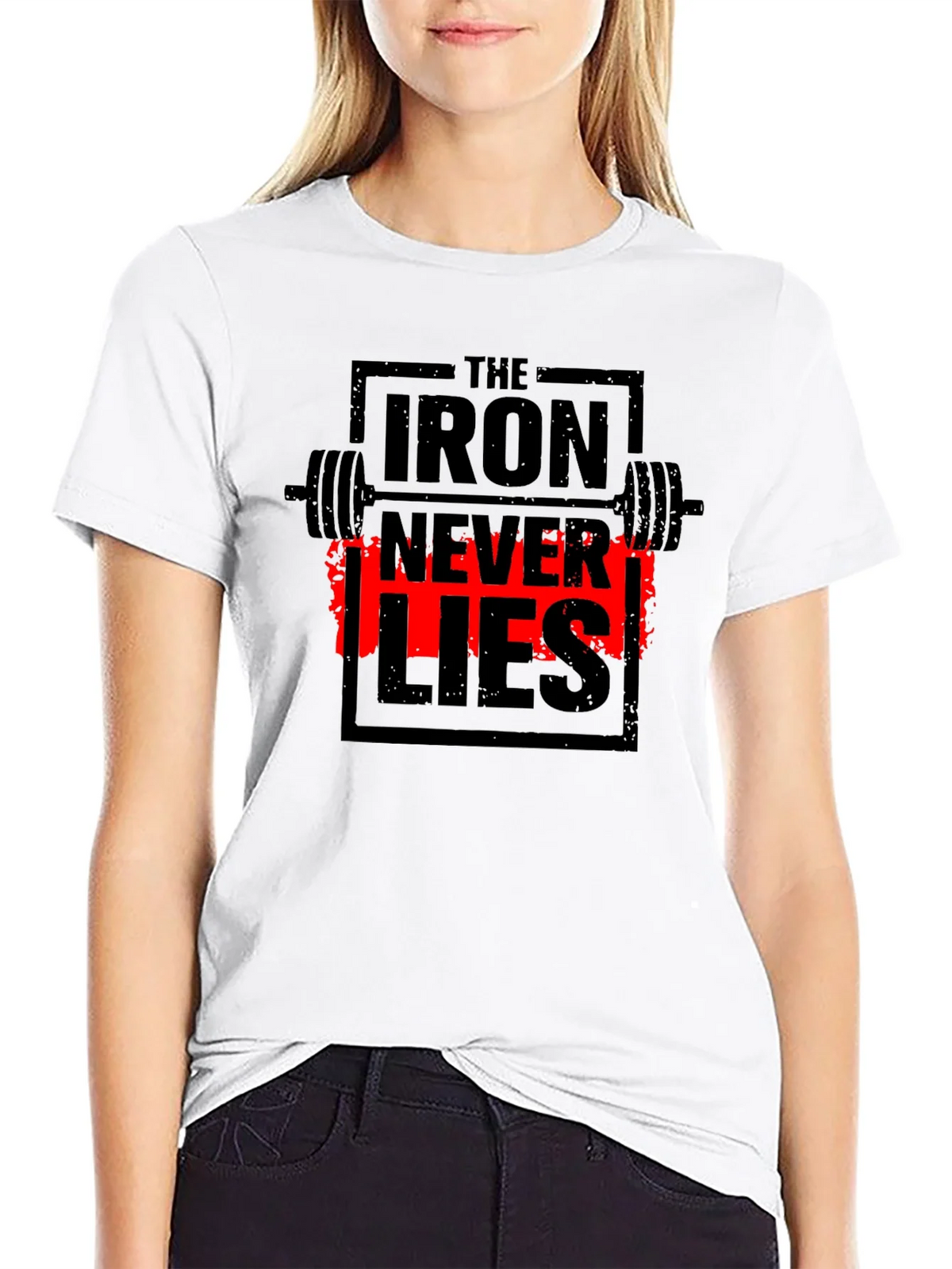 Iron Never Lies Gym T-Shirt | Black Graphic Tee product image 8