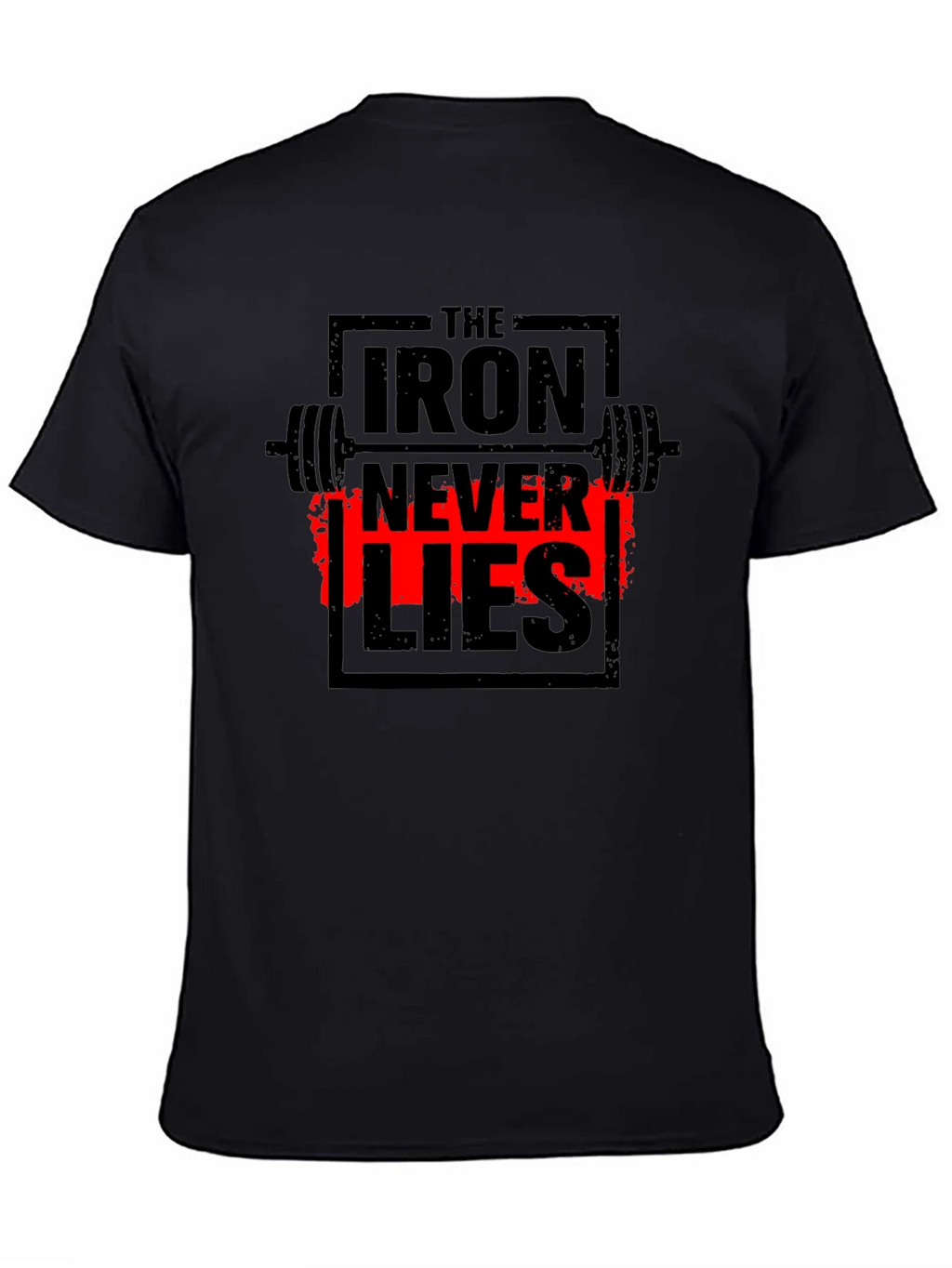 Iron Never Lies Gym T-Shirt | Black Graphic Tee product image 4