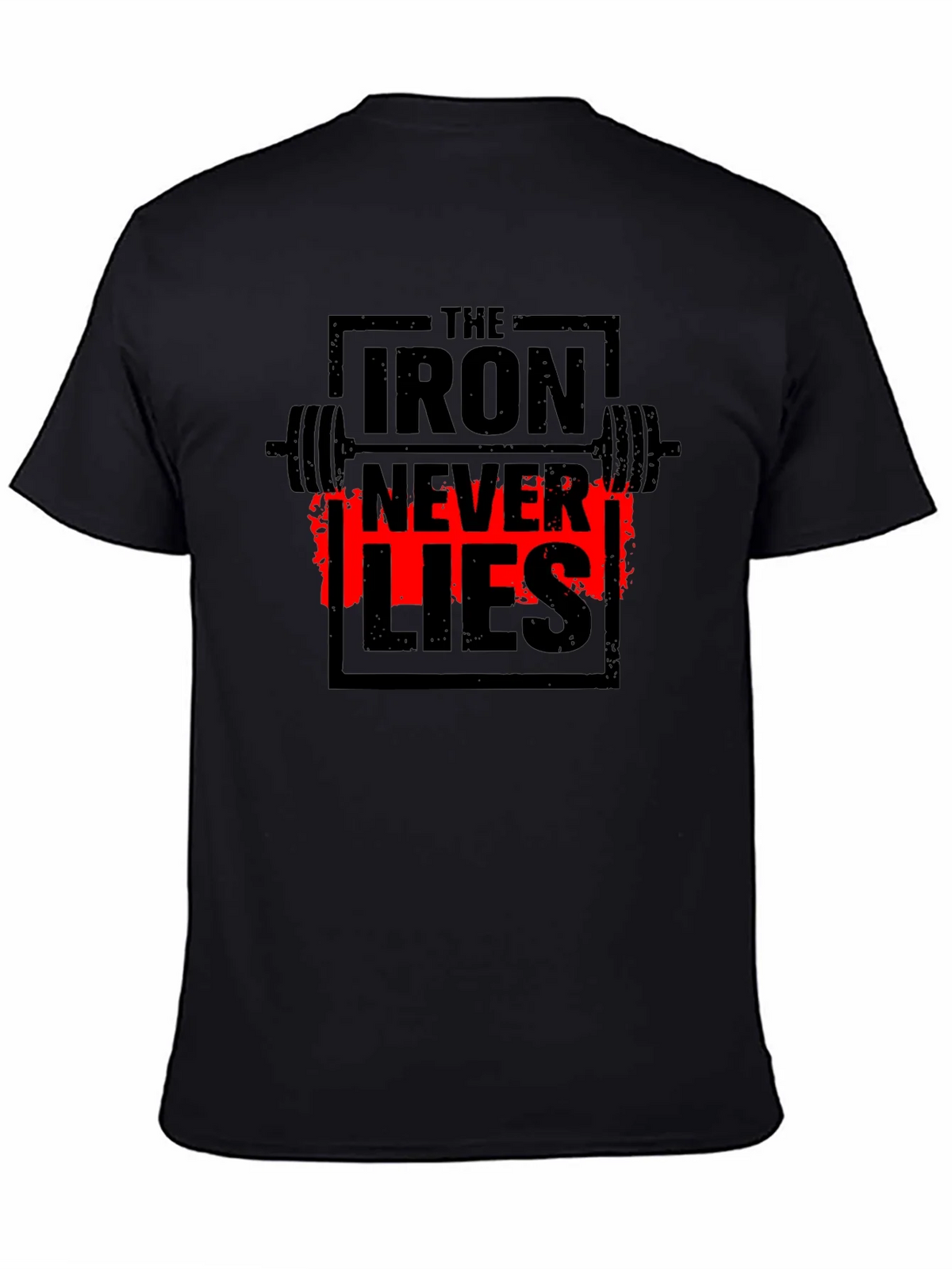 Iron Never Lies Gym T-Shirt | Black Graphic Tee product image 4