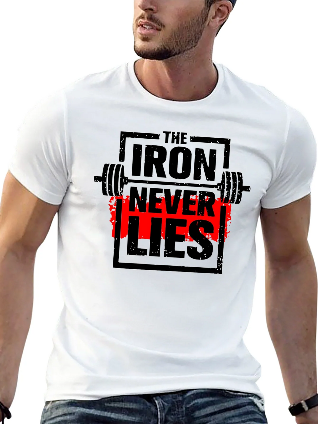 Iron Never Lies Gym T-Shirt | Black Graphic Tee product image 12