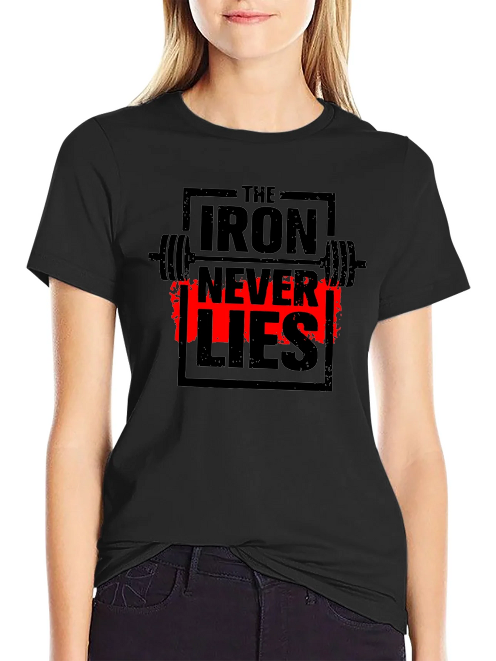 Iron Never Lies Gym T-Shirt | Black Graphic Tee product image 2