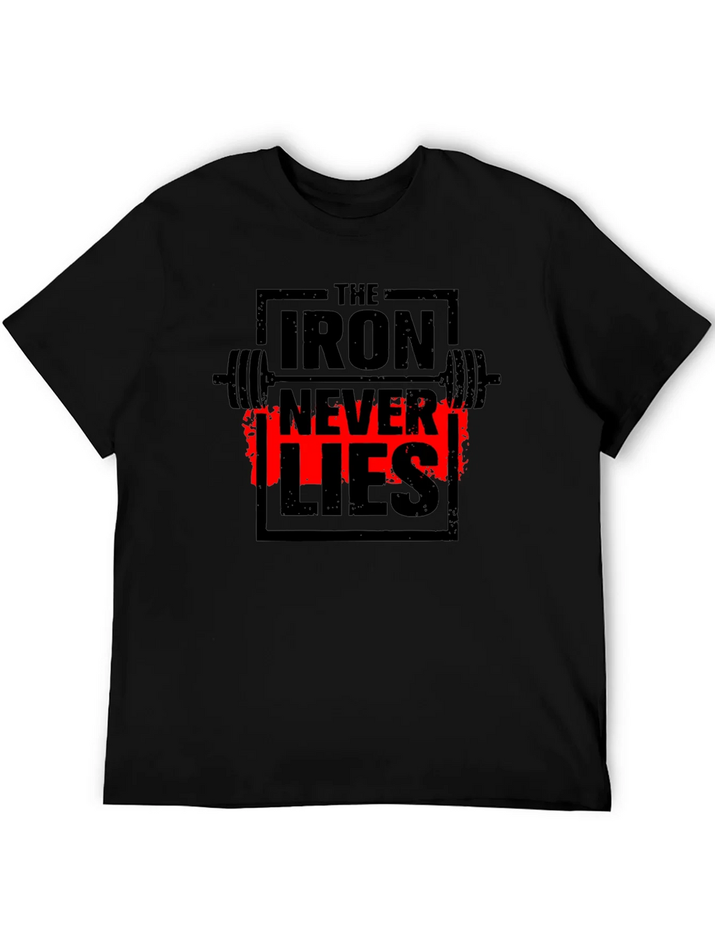 Iron Never Lies Gym T-Shirt | Black Graphic Tee product image 5