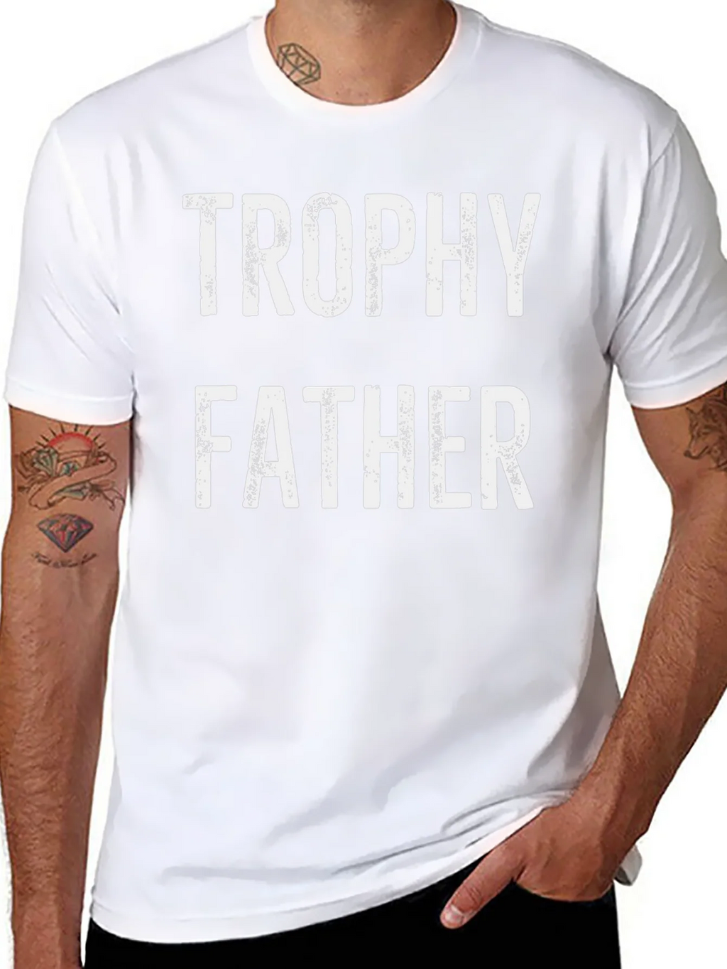 Trophy Father Graphic Tee - Black product image 6
