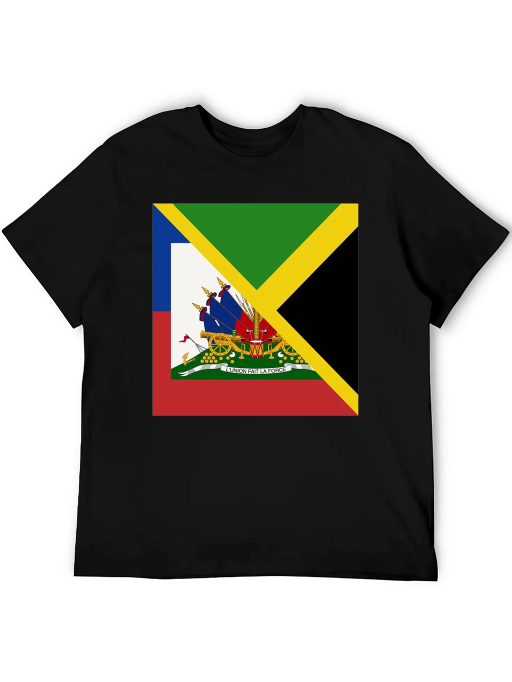 Haiti Jamaica Flag Graphic T-Shirt product image 5