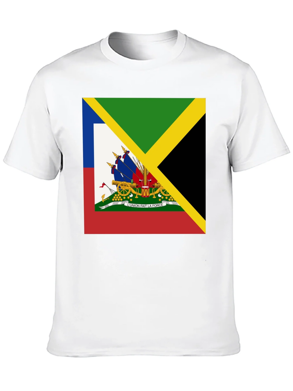 Haiti Jamaica Flag Graphic T-Shirt product image 9