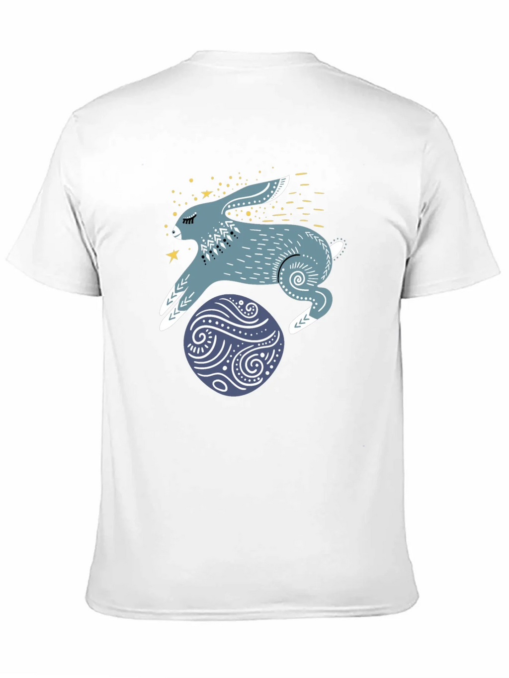 Rabbit & Egg Graphic Tee - Black Cotton T-Shirt product image 10
