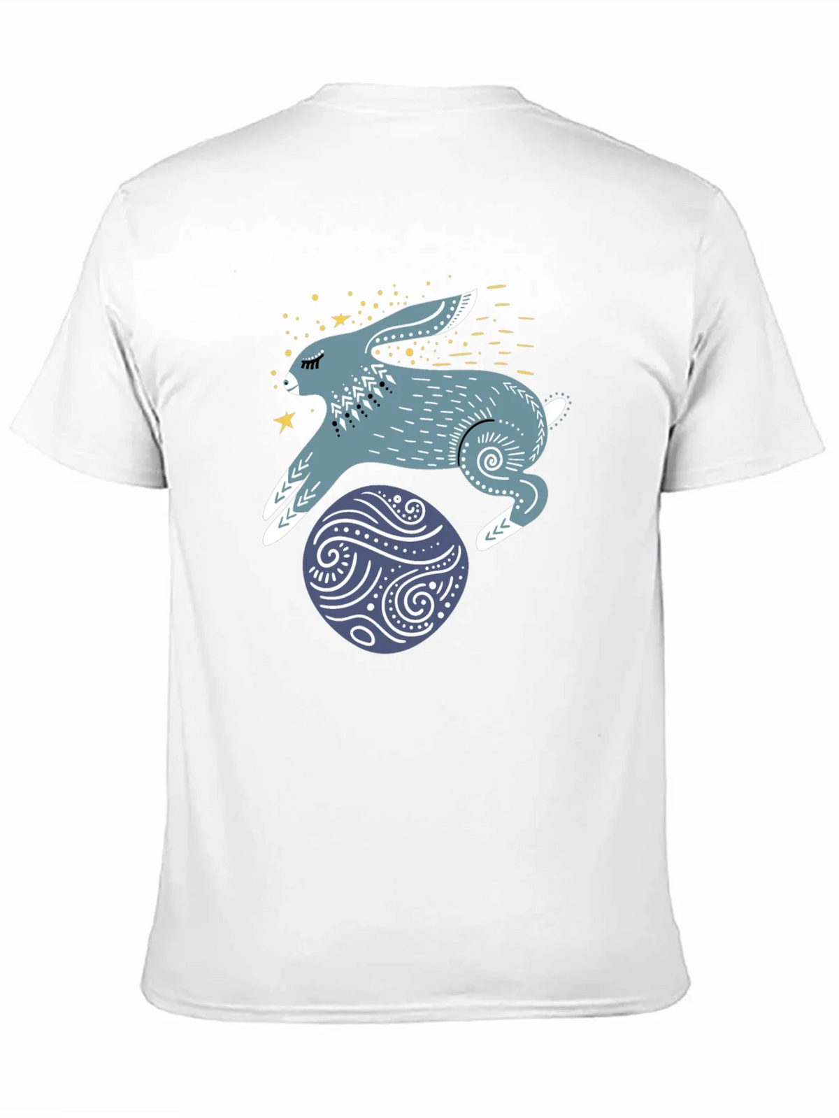 Rabbit & Egg Graphic Tee - Black Cotton T-Shirt product image 10