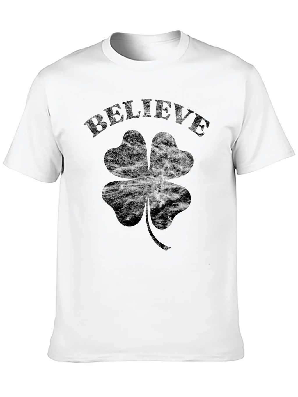 Believe Shamrock Clover T-Shirt product image 7