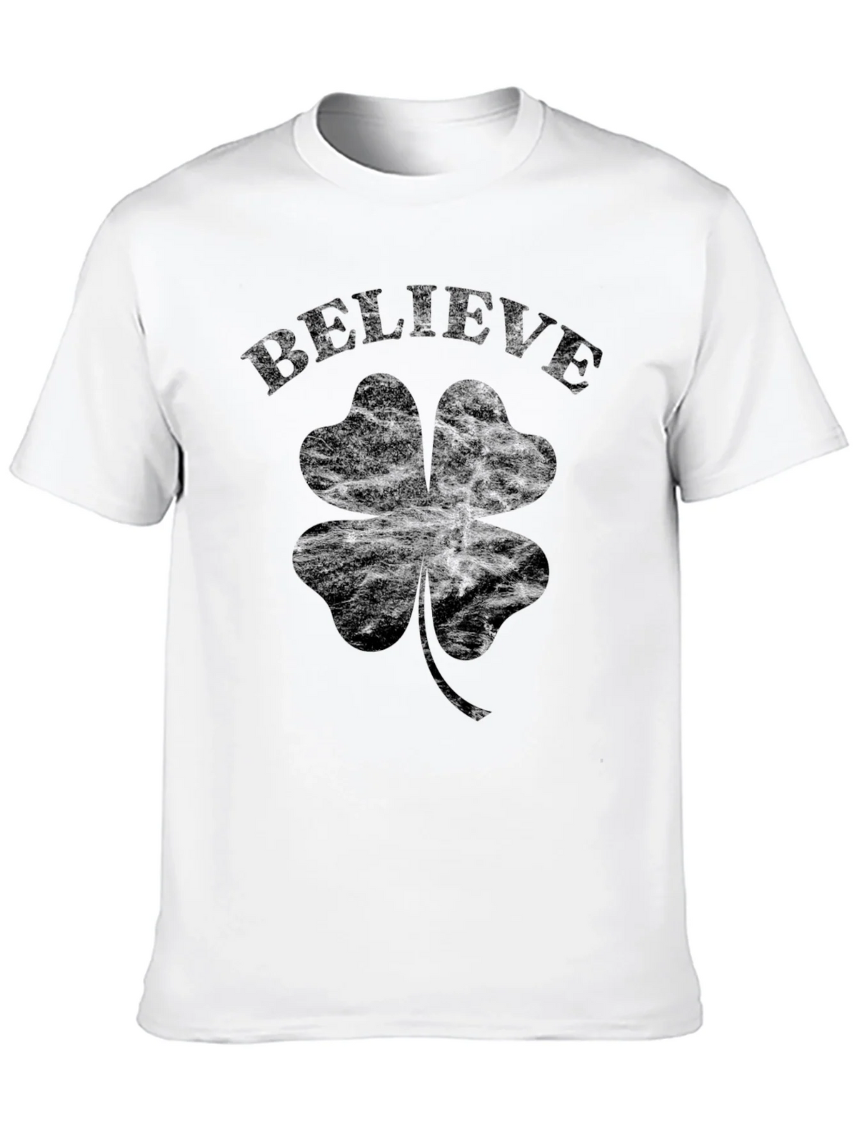 Believe Shamrock Clover T-Shirt product image 7