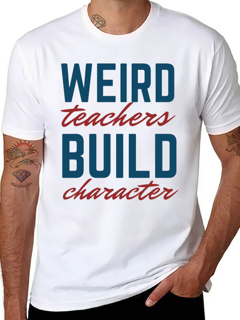 Weird Teachers Build Character T-Shirt product image 7