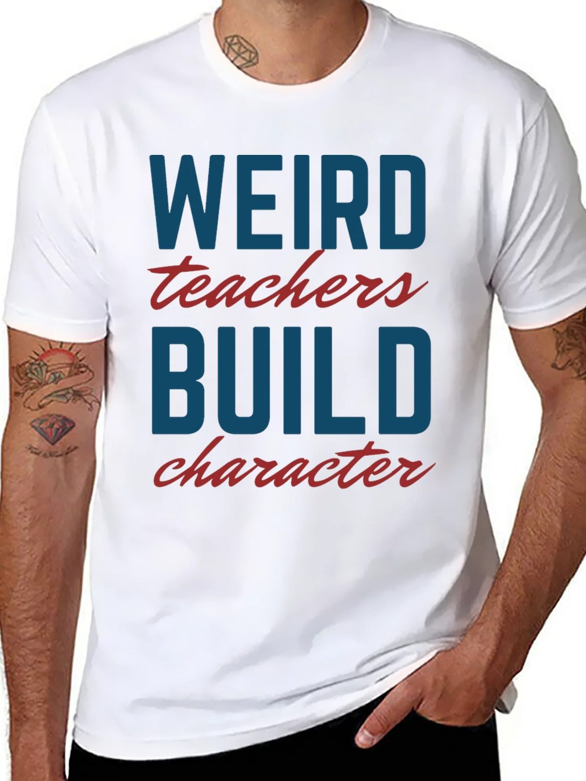 Weird Teachers Build Character T-Shirt product image 7