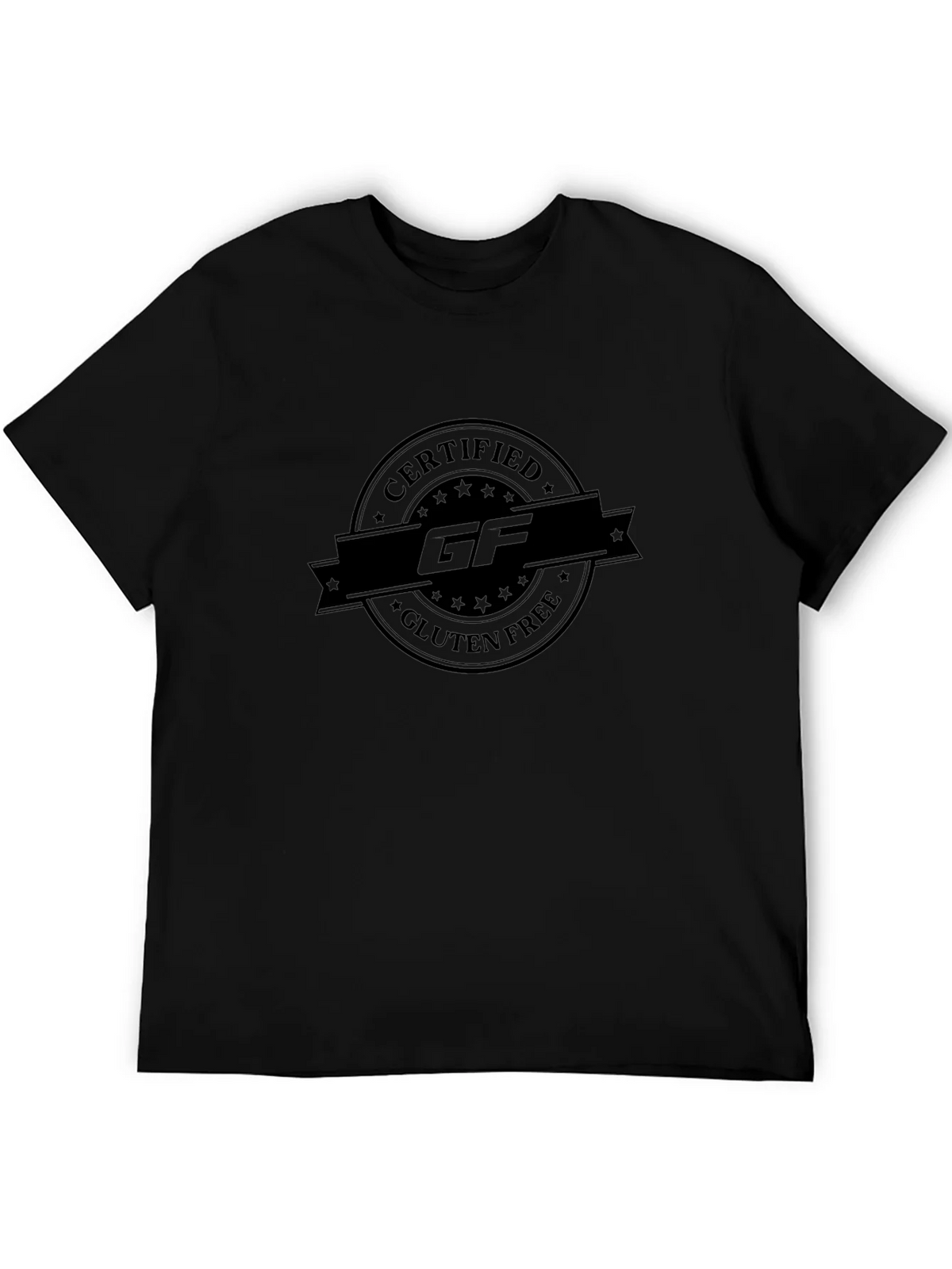 Certified Gluten-Free Black T-Shirt product image 3