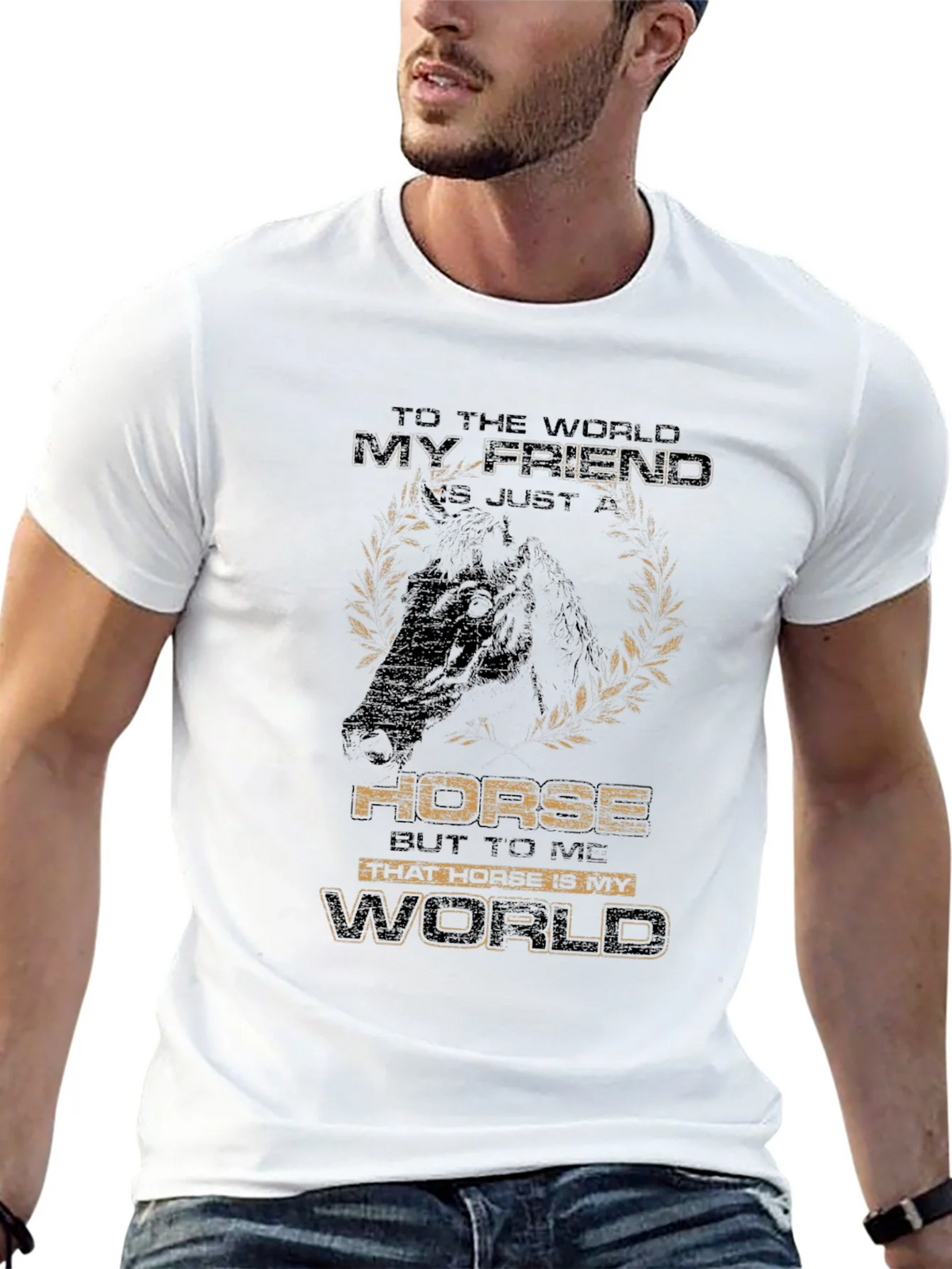 Horse Lover T-Shirt - My is My World Graphic Tee product image 12