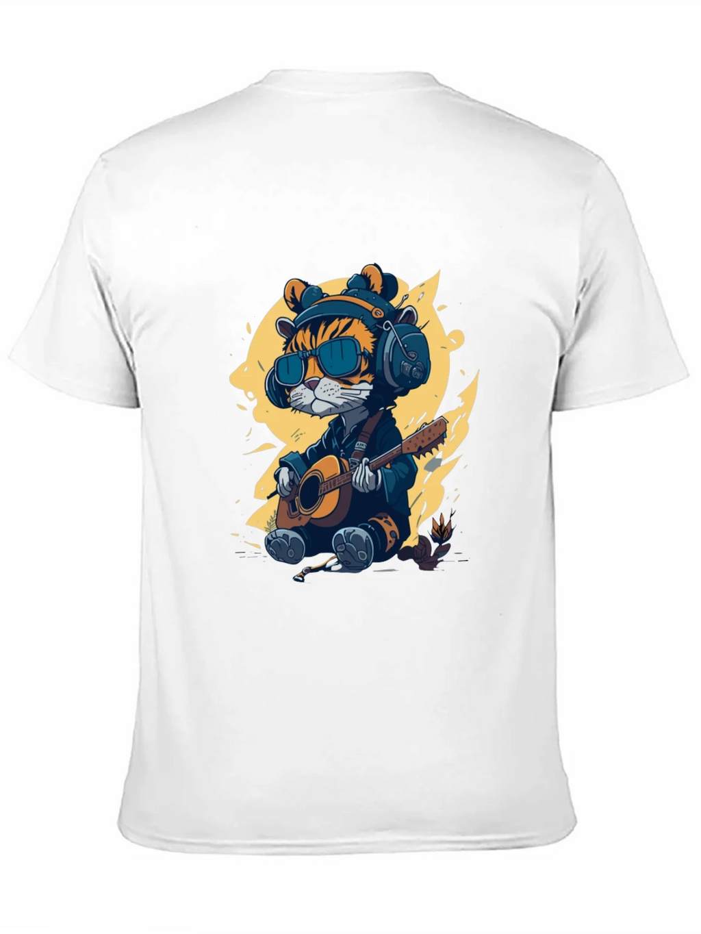 Cool Cat Guitar Player T-Shirt product image 10