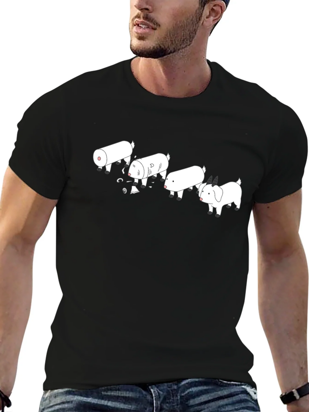 De-evolution Goat T-Shirt - Funny Farm Animal Tee product image 6