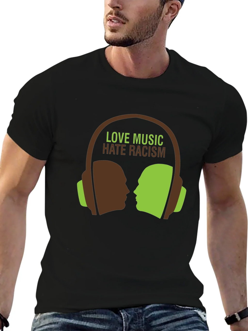 Love Music Hate Racism T-Shirt product image 2
