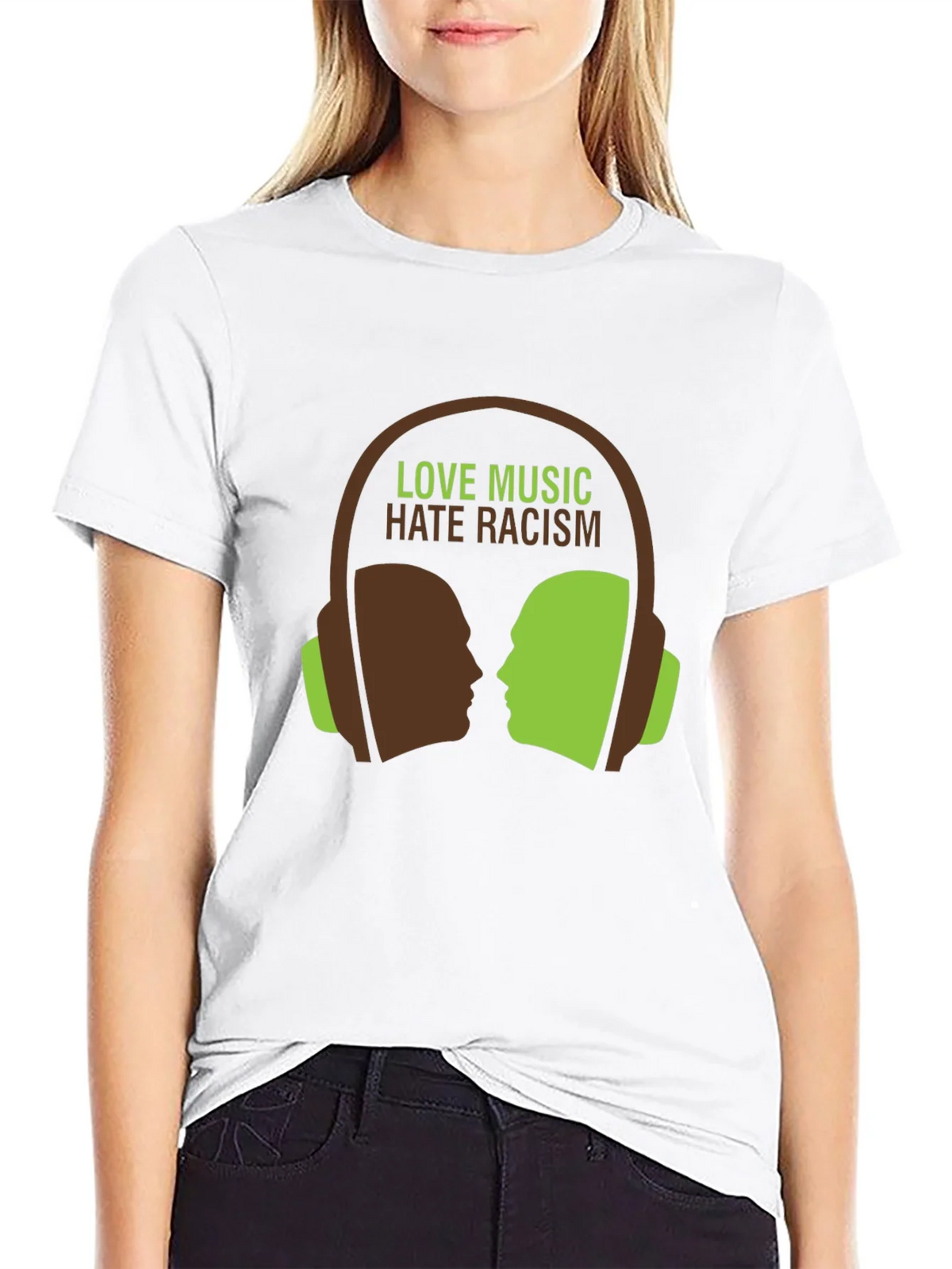 Love Music Hate Racism T-Shirt product image 4