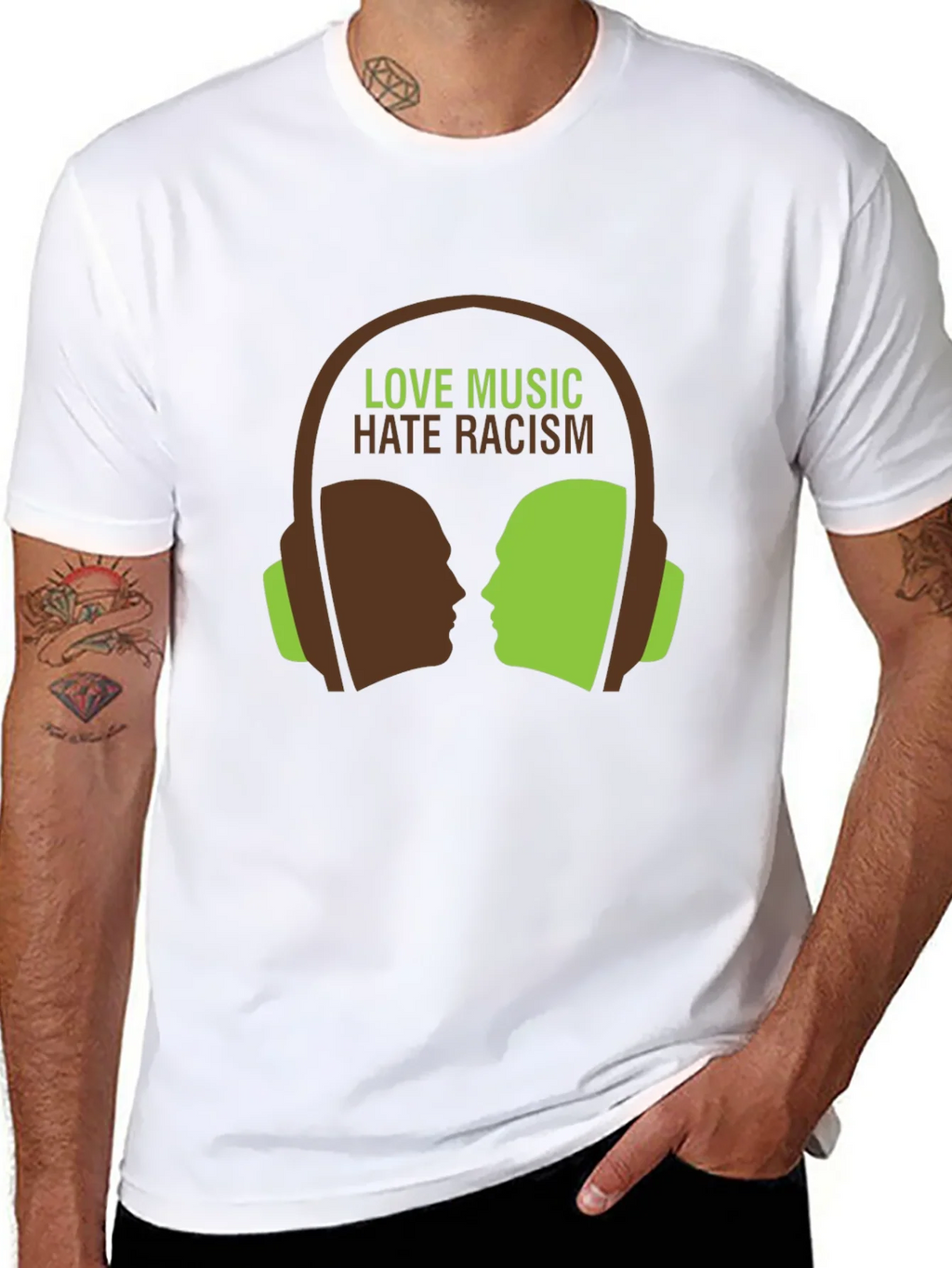 Love Music Hate Racism T-Shirt product image 3