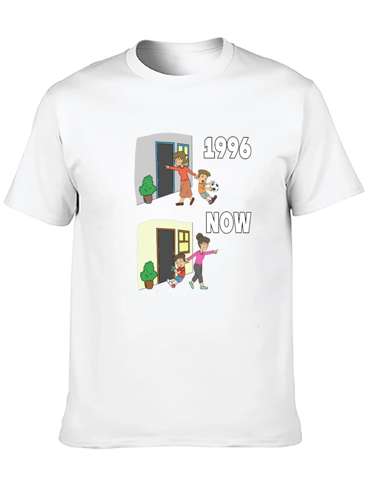 1996 vs Now Cartoon T-Shirt product image 9