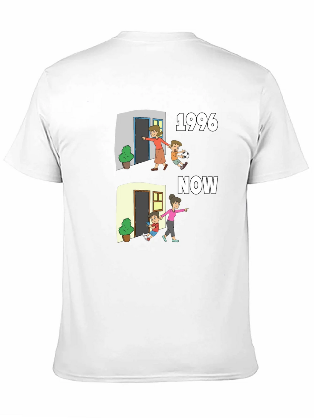 1996 vs Now Cartoon T-Shirt product image 10