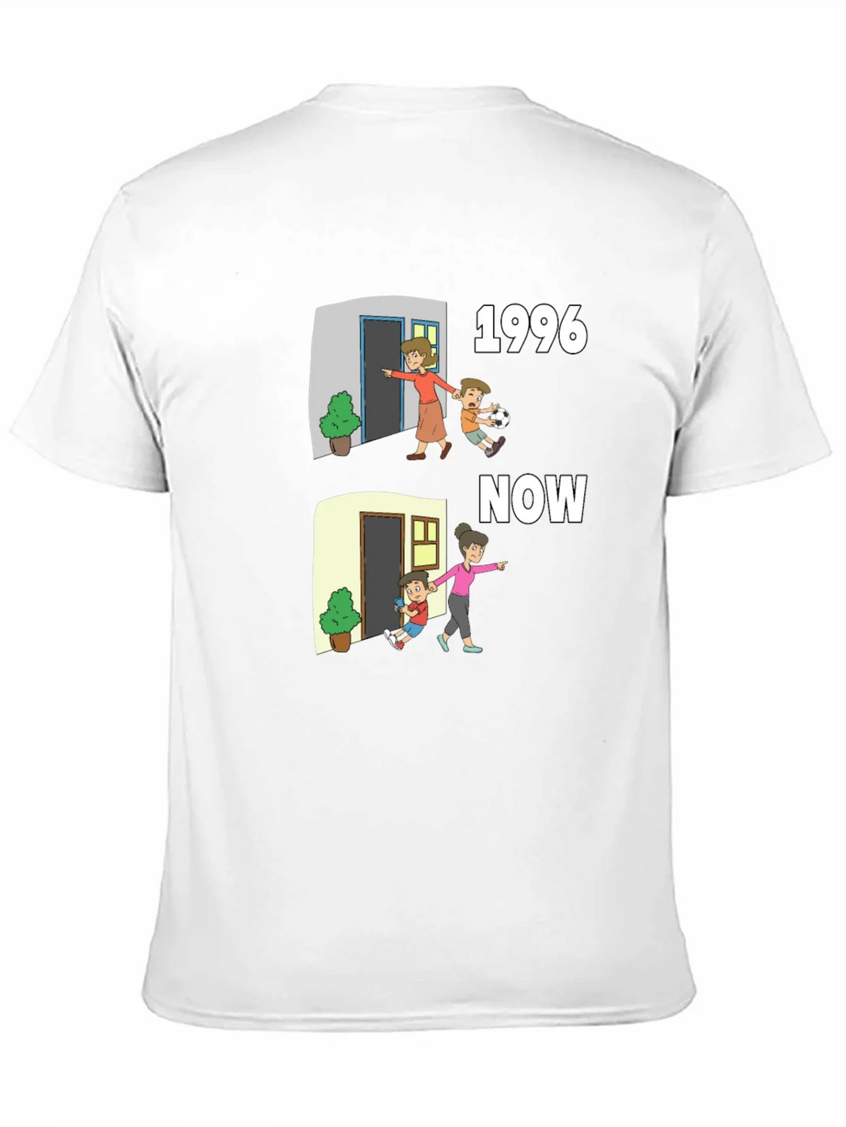 1996 vs Now Cartoon T-Shirt product image 10