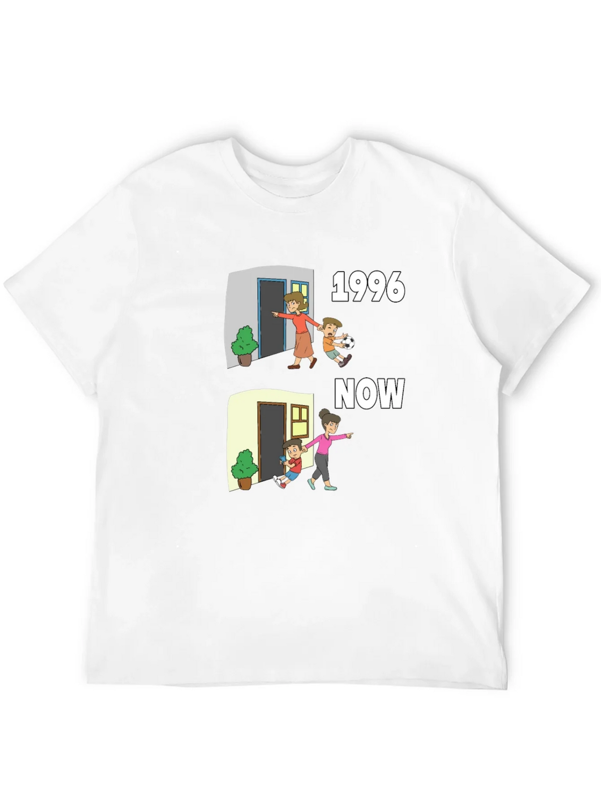 1996 vs Now Cartoon T-Shirt product image 11