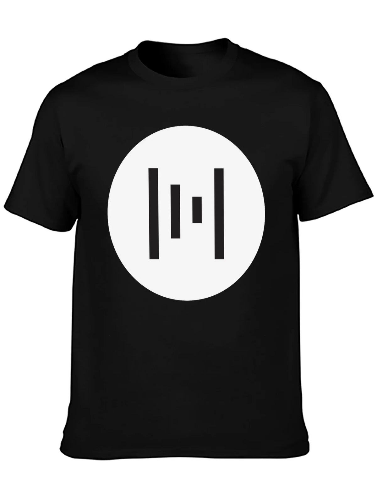 Minimalist Geometric T-Shirt - Black product image 3