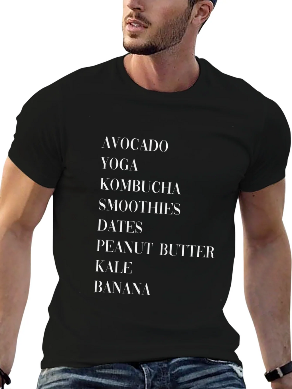 Healthy Lifestyle Black Graphic T-Shirt product image 4