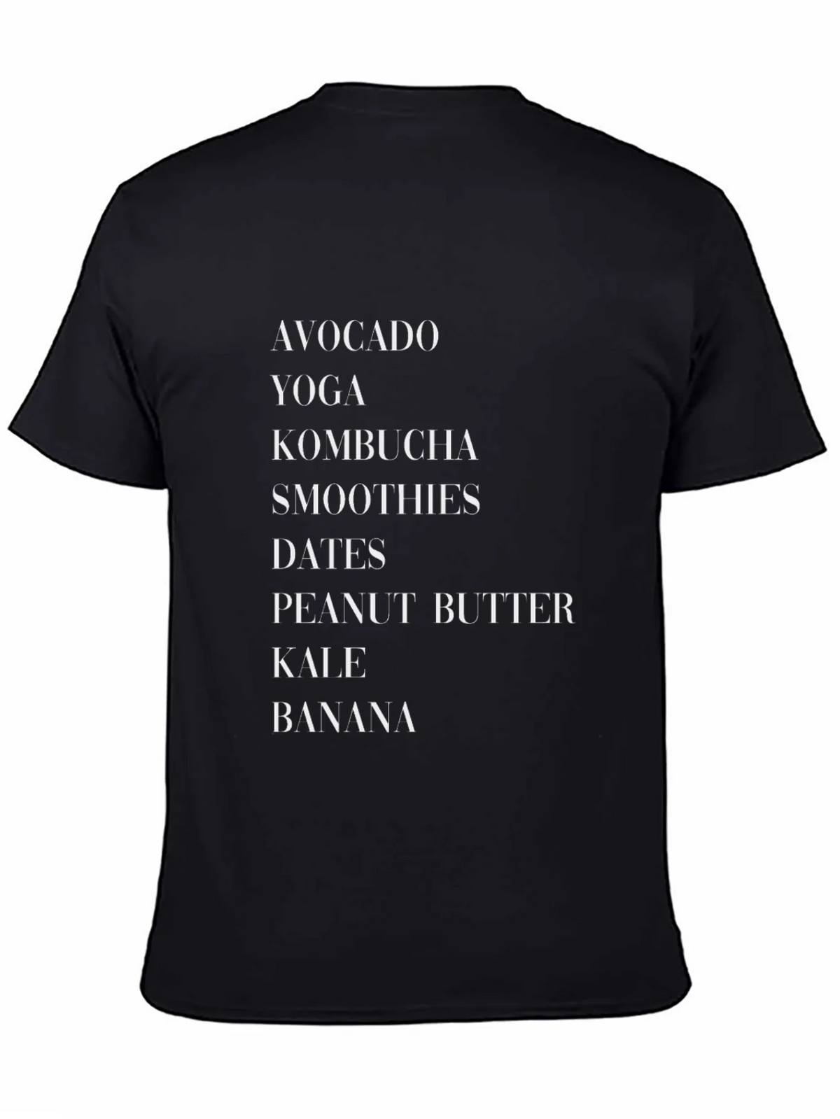 Healthy Lifestyle Black Graphic T-Shirt product image 3