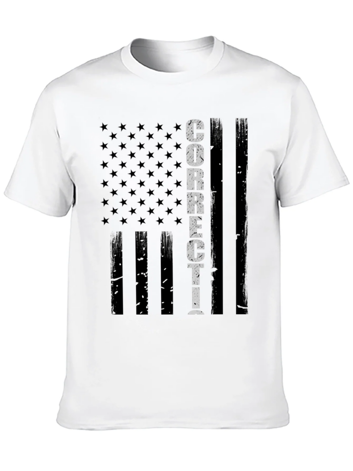 Corrections Officer American Flag T-Shirt product image 9