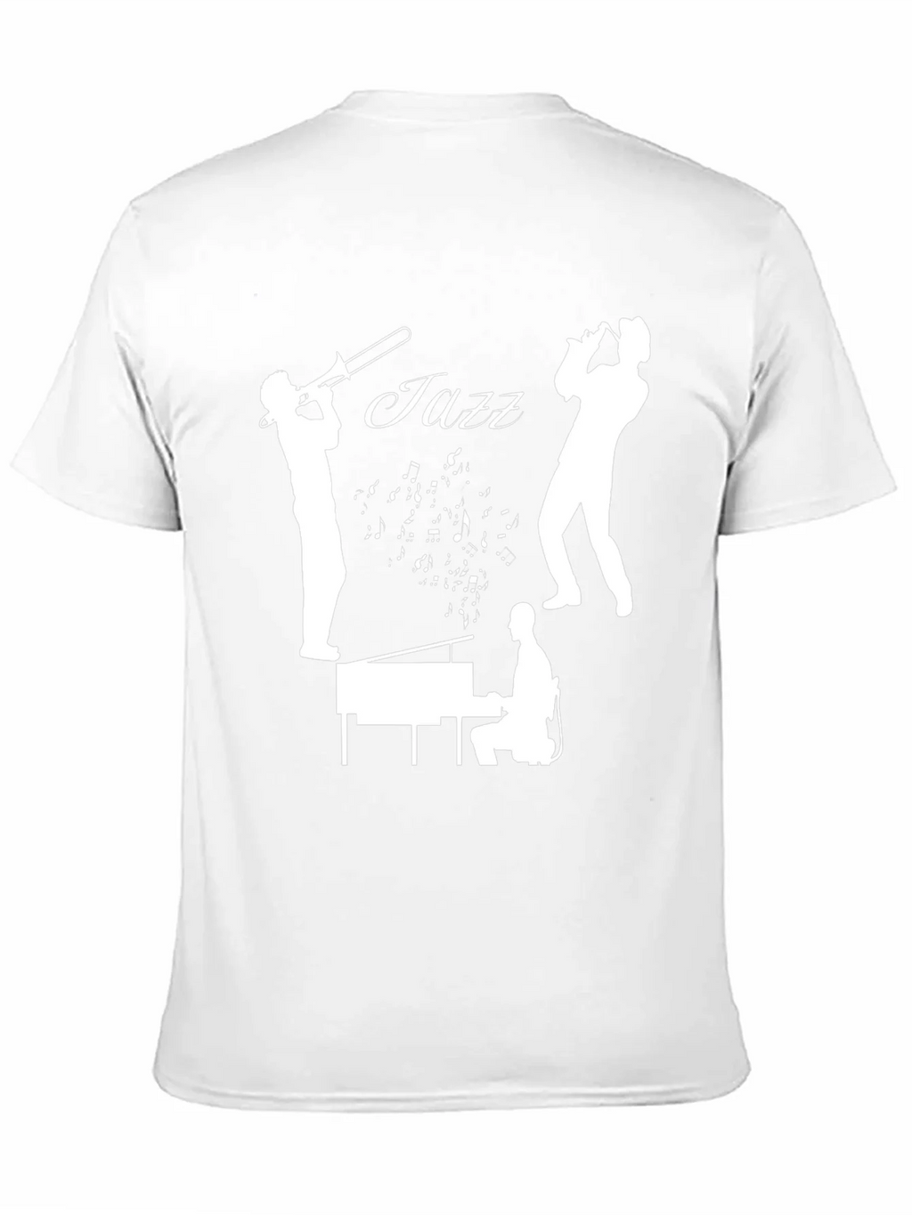 Jazz Music T-Shirt - Trombone Trumpet Piano Design product image 3