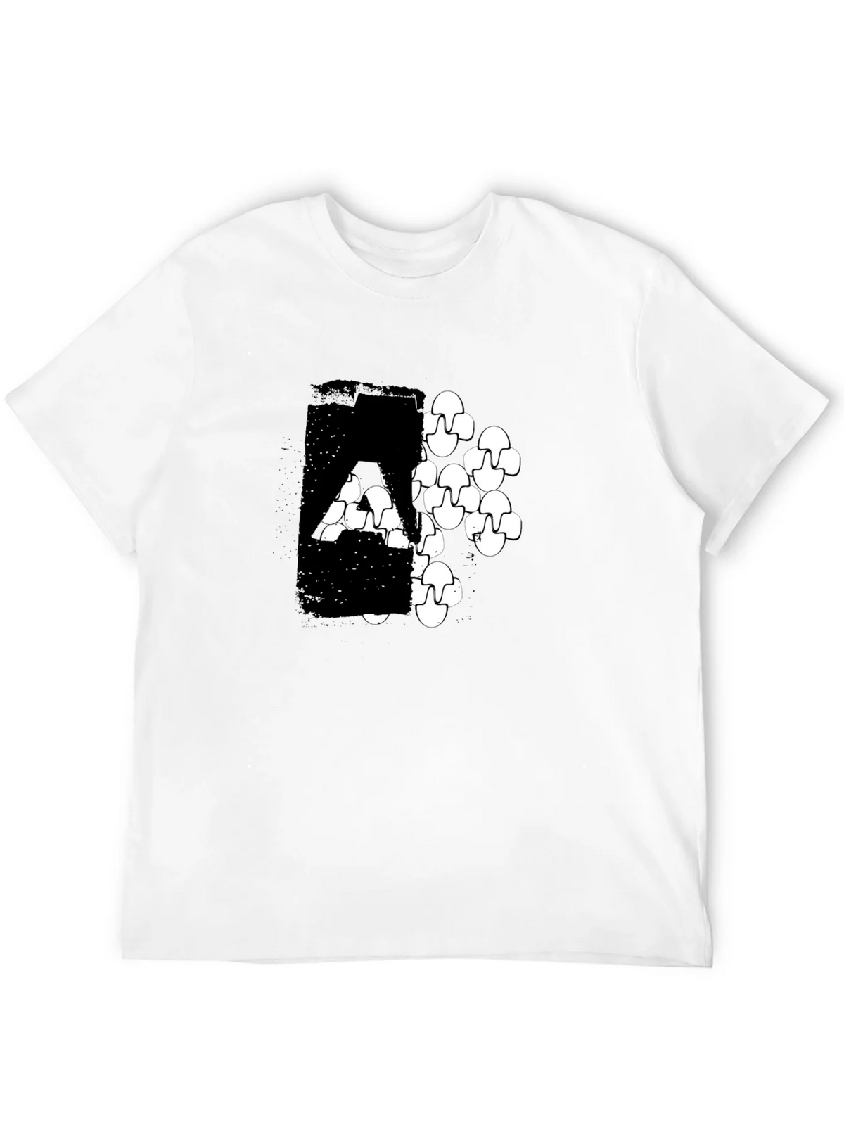 Modern Graphic Print Black T-Shirt product image 11
